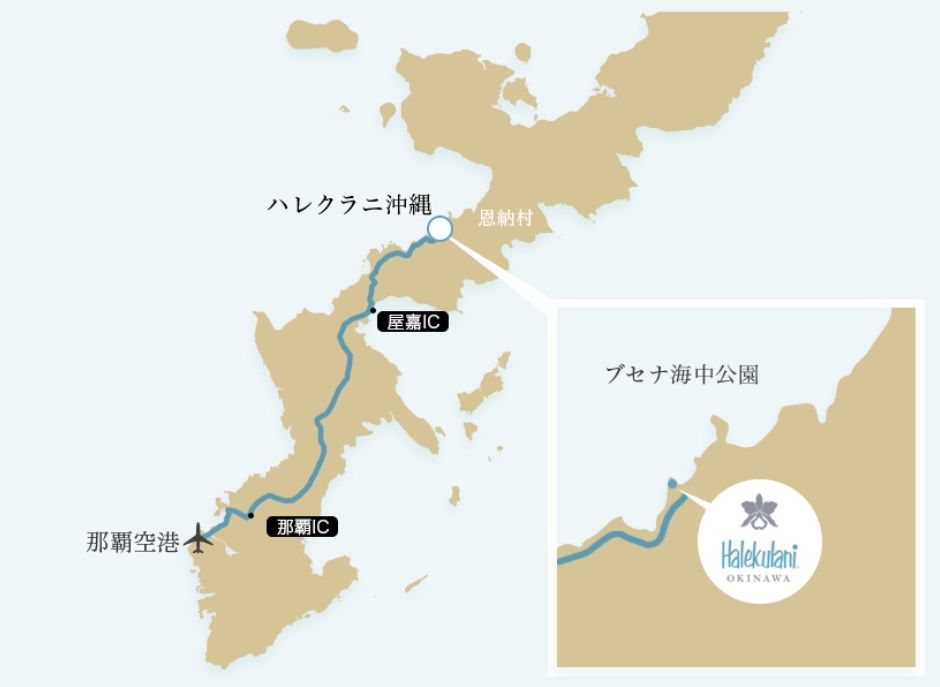 ハレクラニ沖縄MAP